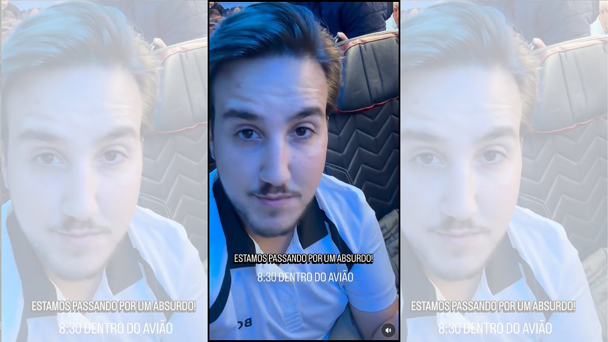Over nine hours stuck on a plane that won't take off. Brazilian influencer reports chaos at London airport