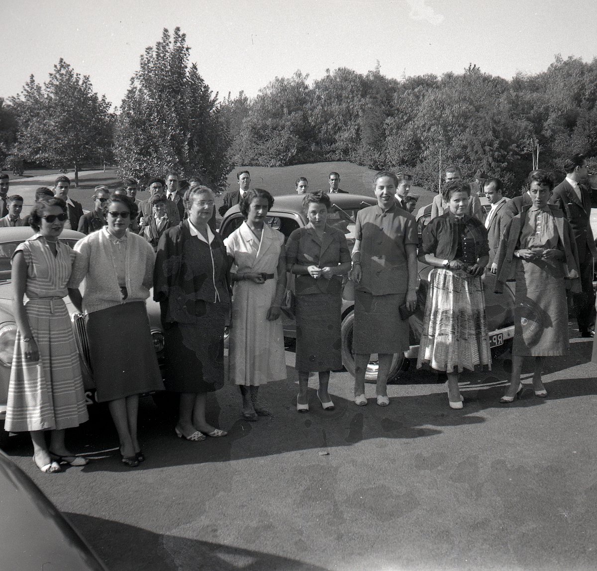 1953. Driving skill was on display at the '3rd Women's Rally'
