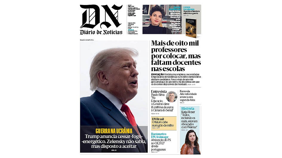 Leia aqui o DN desta segunda-feira, 12 de outubro