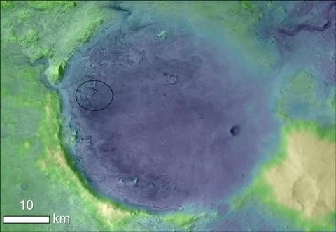 Image By : Nasa : Mars : Jezero Crator