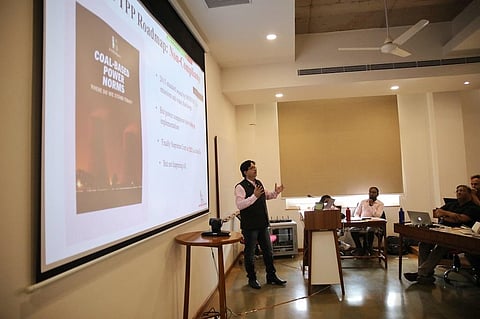 सेंटर फॉर साइंस एंड एनवायरमेंट द्वारा आयोजित अनिल अग्रवाल डायलॉग में अक्षय ऊर्जा की भविष्य की संभावनाओं पर चर्चा की गई। फोटो: विकास चौधरी