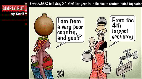 ടാപ്പിലെ മലിനജലം  