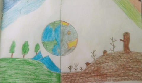 चित्र साभार: शान। शान चौथी कक्षा का छात्र है