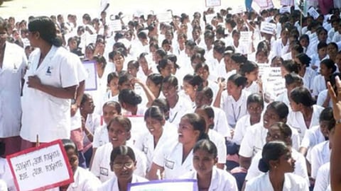 File Image of Nurses Striking