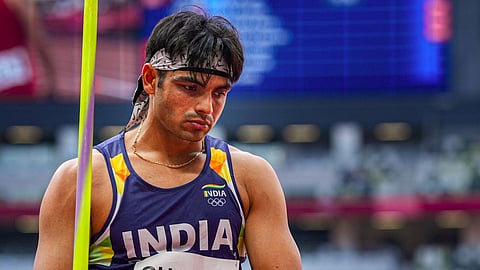 Two-time Olympic medal-winning Indian javelin throw star Neeraj Chopra.