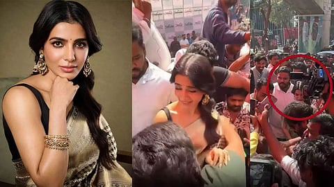 Samantha Ruth Prabhu mobbed by fans at an event 