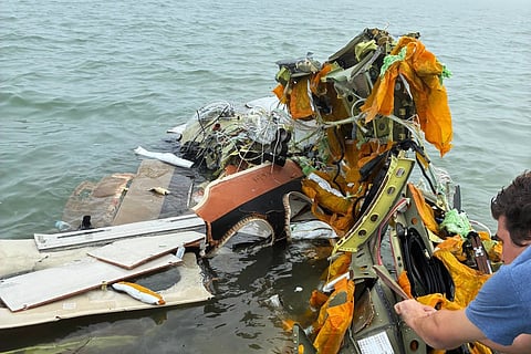 A Mexican Navy plane crashed near Galveston. (Photo: AP)