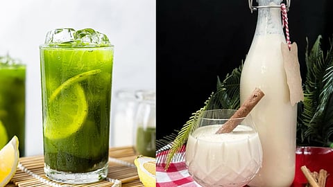Matcha Lemonade & Coquito

 