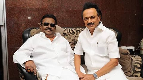 Chief Minister and DMK president M K Stalin on Sunday paid rich tributes to late DMDK founder-president ‘Captain’ Vijayakanth