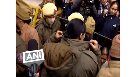 Visual from the protest outside Supreme Court