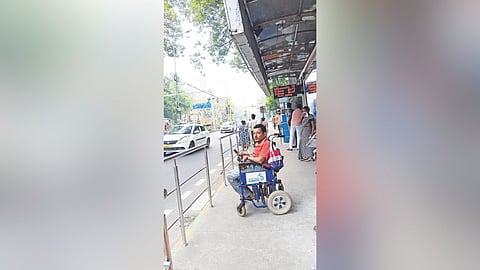 Design failure while installing handrails at bus stops prevents access to PwDs