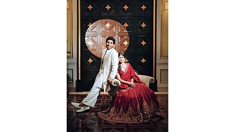 Allu Sirish with his fiancee Nayanika Reddy