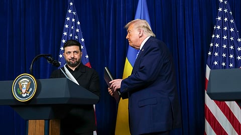Donald Trump and Volodymyr Zelenskyy 