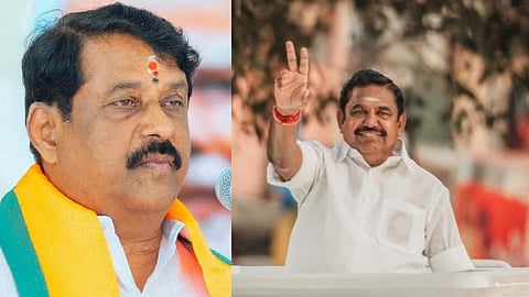BJP state president Nainar Nagendran and AIADMK general secretary Edappadi K Palaniswami