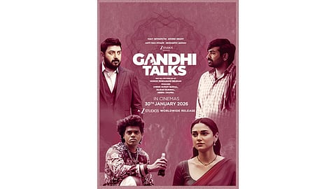 Gandhi talks official movie poster