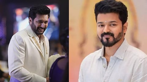 (L-R) Ravi Mohan, Vijay 