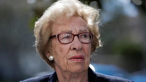 Eva Schloss, the stepsister of Anne Frank and a Holocaust survivo