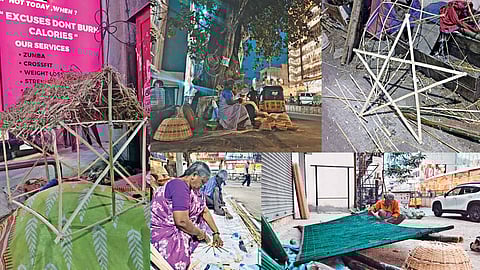 A few bamboo products on the streets of Purasawalkam
