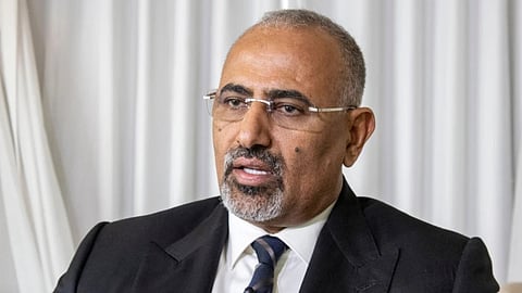 The president of the Yemen’s Southern Transitional Council Aidarous Al-Zubaidi