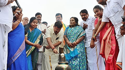 BJP national working president Nitin Nabin at ‘Namma Ooru Modi Pongal’ celebrations in Coimbatore on Sunday