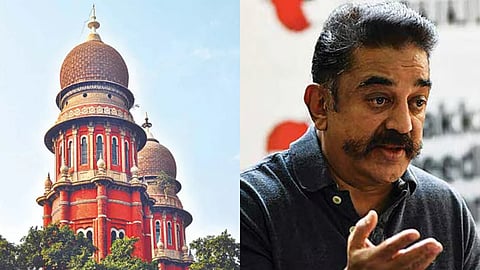 (L) Madras High Court, (R) Kamal Haasan
