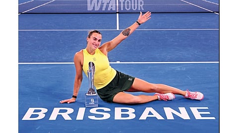 Aryna Sabalenka successfully reclaimed her International crown in Brisbane 