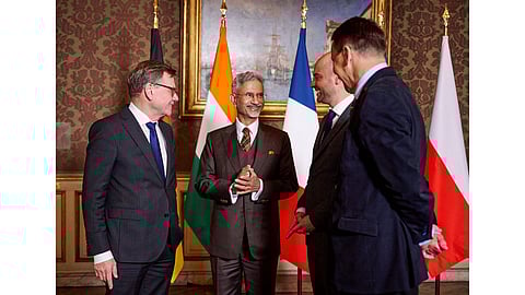 External Affairs Minister S Jaishankar during the first India-Weimar format meeting, in Paris, France. The meeting focused on deepening India–European Union relations, assessing challenges in Indo-Pacific, and sharing perspectives on the Ukraine conflict.
