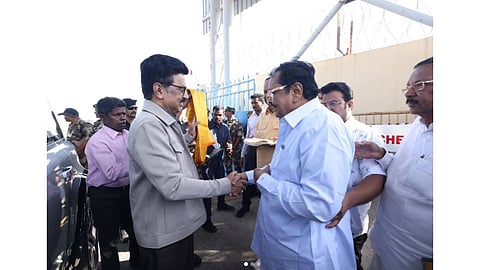 Duraimurugan with CM Stalin