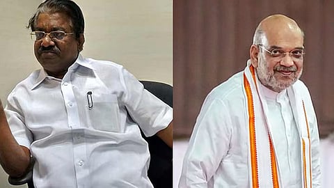 (L-R) TKS Elangovan, Amit Shah