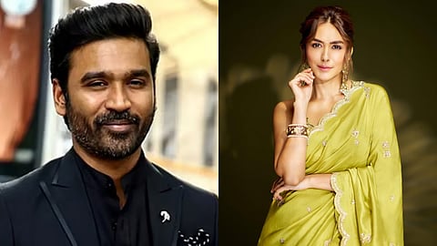 (L-R) Dhanush, Mrunal Thakur