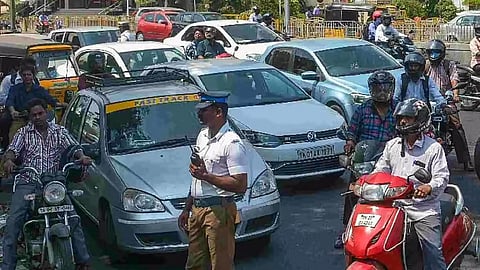 Representative image of traffic diversion