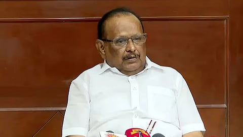 State Minister for Natural Resources S Regupathy