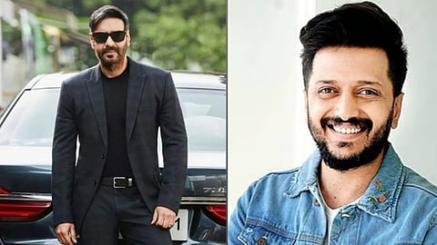 (L) Ajay Devgn, (R) Riteish Deshmukh