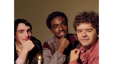 Finn Wolfhard, Gaten Matarazzo and Caleb McLaughlin 