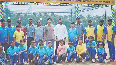 India left-arm fast bowler T Natarajan unveiled the Academy in Tiruchengode