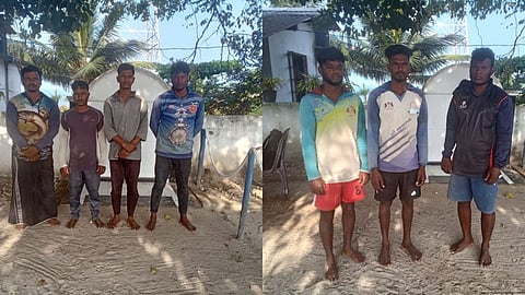Seven fishermen who were arrested by Sri Lankan Navy