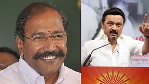 (L-R) P Thangamani -  MK Stalin