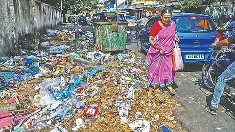 Image of garbage littered used for representative purpose