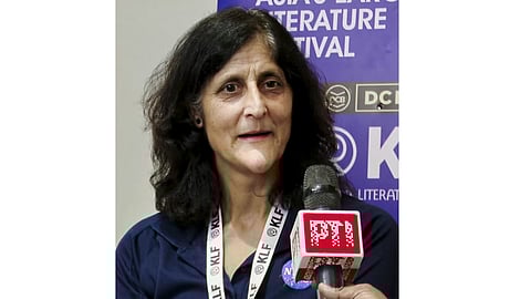 NASA astronaut Sunita Williams interacts with PTI at the Kerala Literature Festival, in Kozhikode, Kerala, Thursday, Jan. 22, 2026 