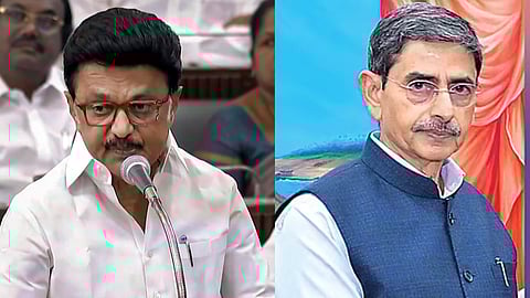 (L) MK Stalin, (R) RN Ravi