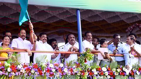 AIADMK general secretary Edappadi K Palaniswami inaugurating the jallikattu event in Namakkal on Tuesday