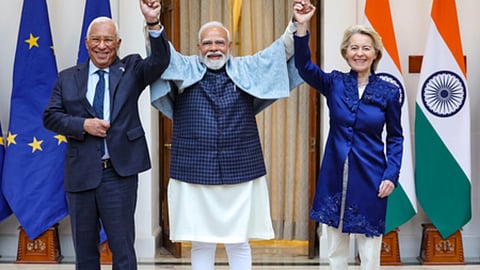 EU leaders meet PM Modi