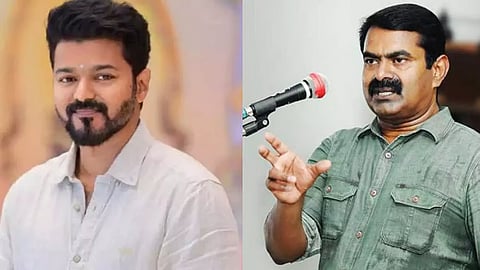 (L) Vijay, (R) Seeman