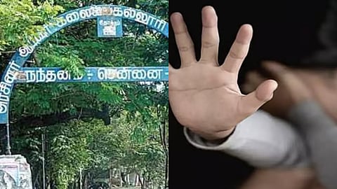 canteen worker arrested for sexual assault of a 22-year-old woman inside the campus of a college in Nandanam