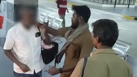 Screengrab of the incident