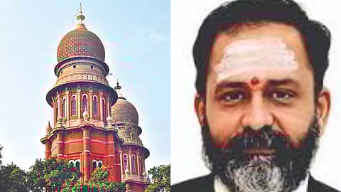 (L) Madras High Court, (R) Justice Swaminathan