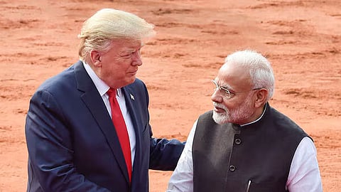 Donald Trump and Narendra Modi 