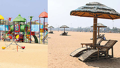 Amenities at Marina beach