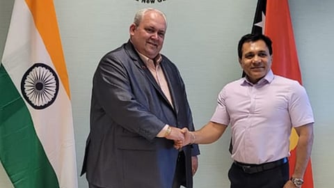 Rajeev Kumar and James Marape