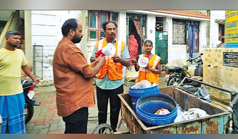 Councillor bans whistles for sanitation workers in Sivaganga ward
